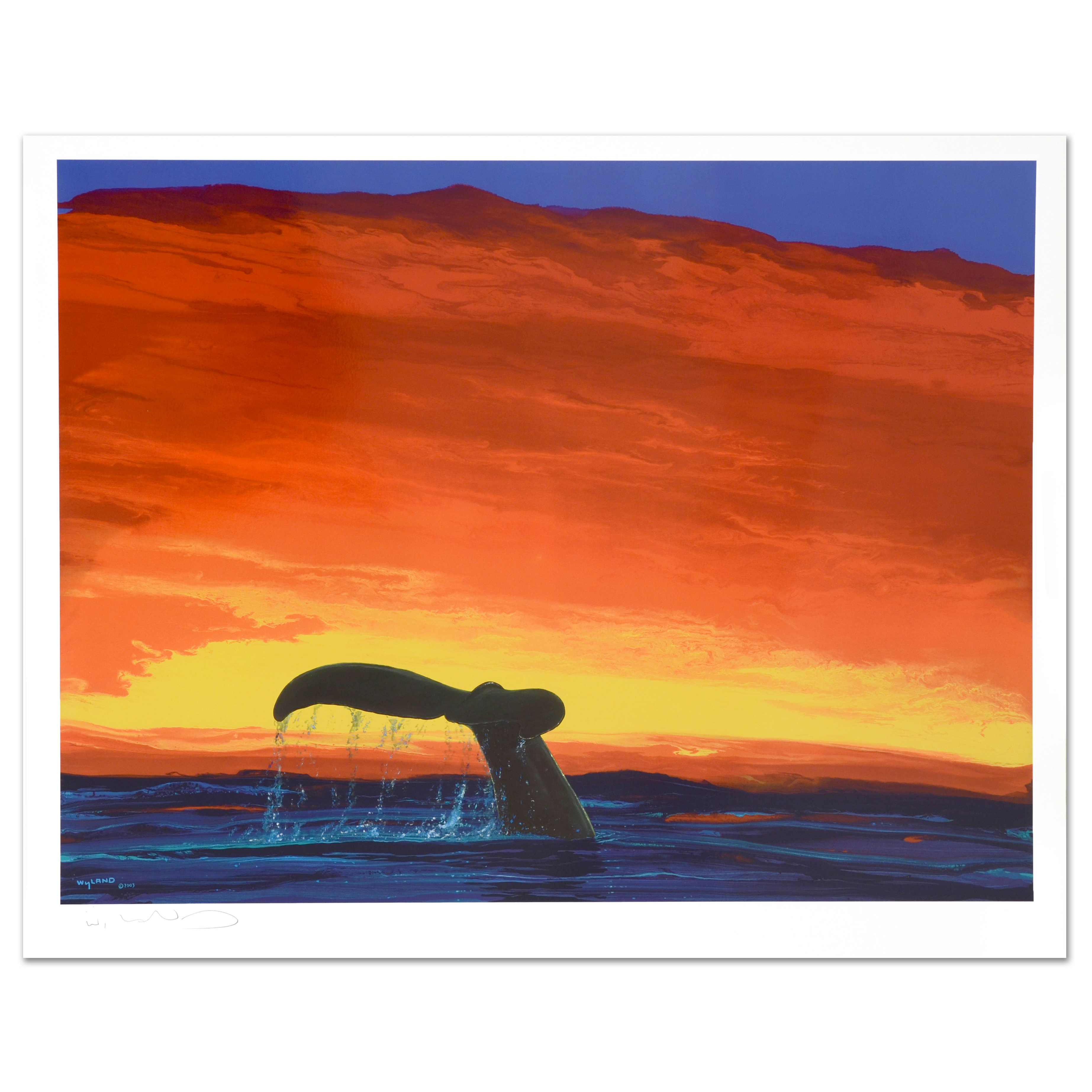 Wyland Signed Limited Edition Lithograph "Sounding Seas"