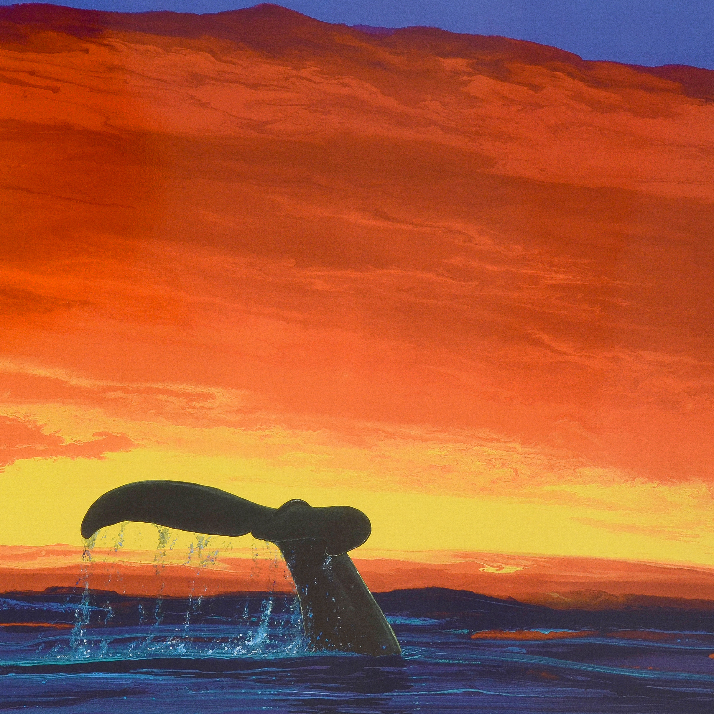 Wyland Signed Limited Edition Lithograph "Sounding Seas"