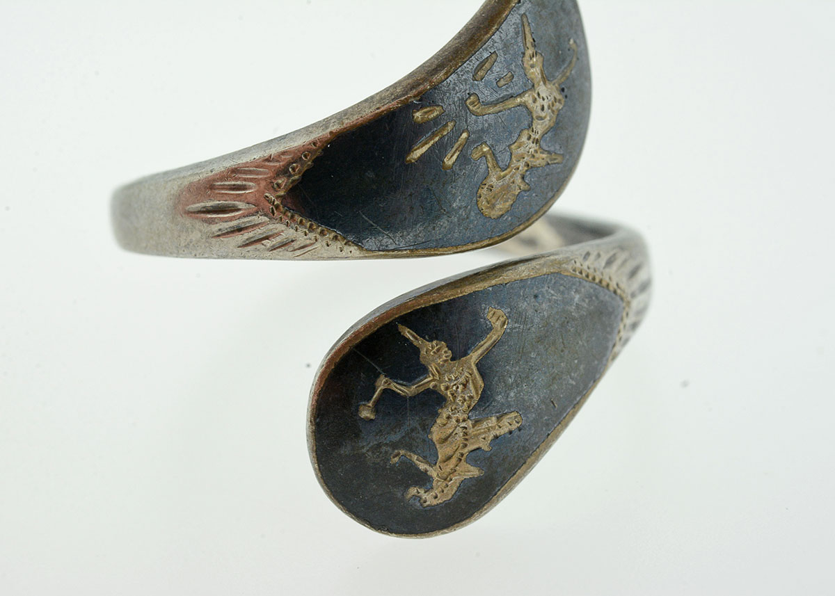 Thai Nielloware Sterling Silver Jewelry Set