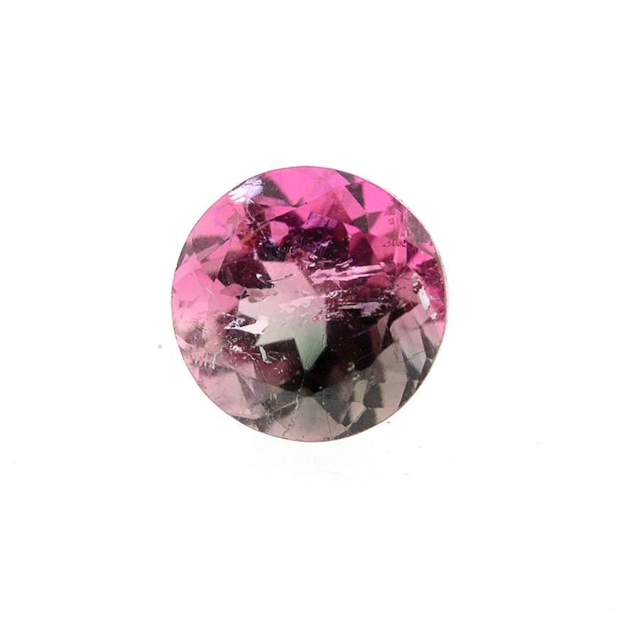 Loose Round Cut Red Tourmaline