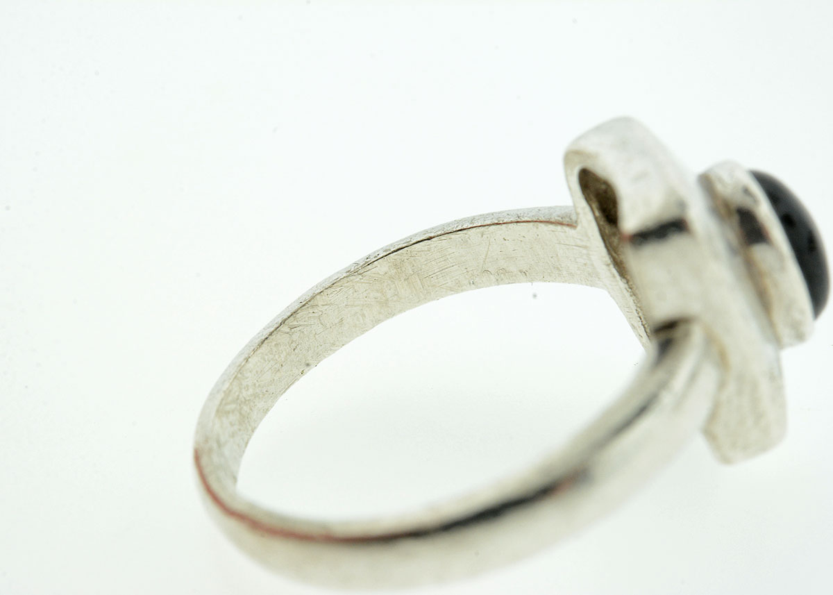 Black Onyx and Sterling Silver Demi Parure