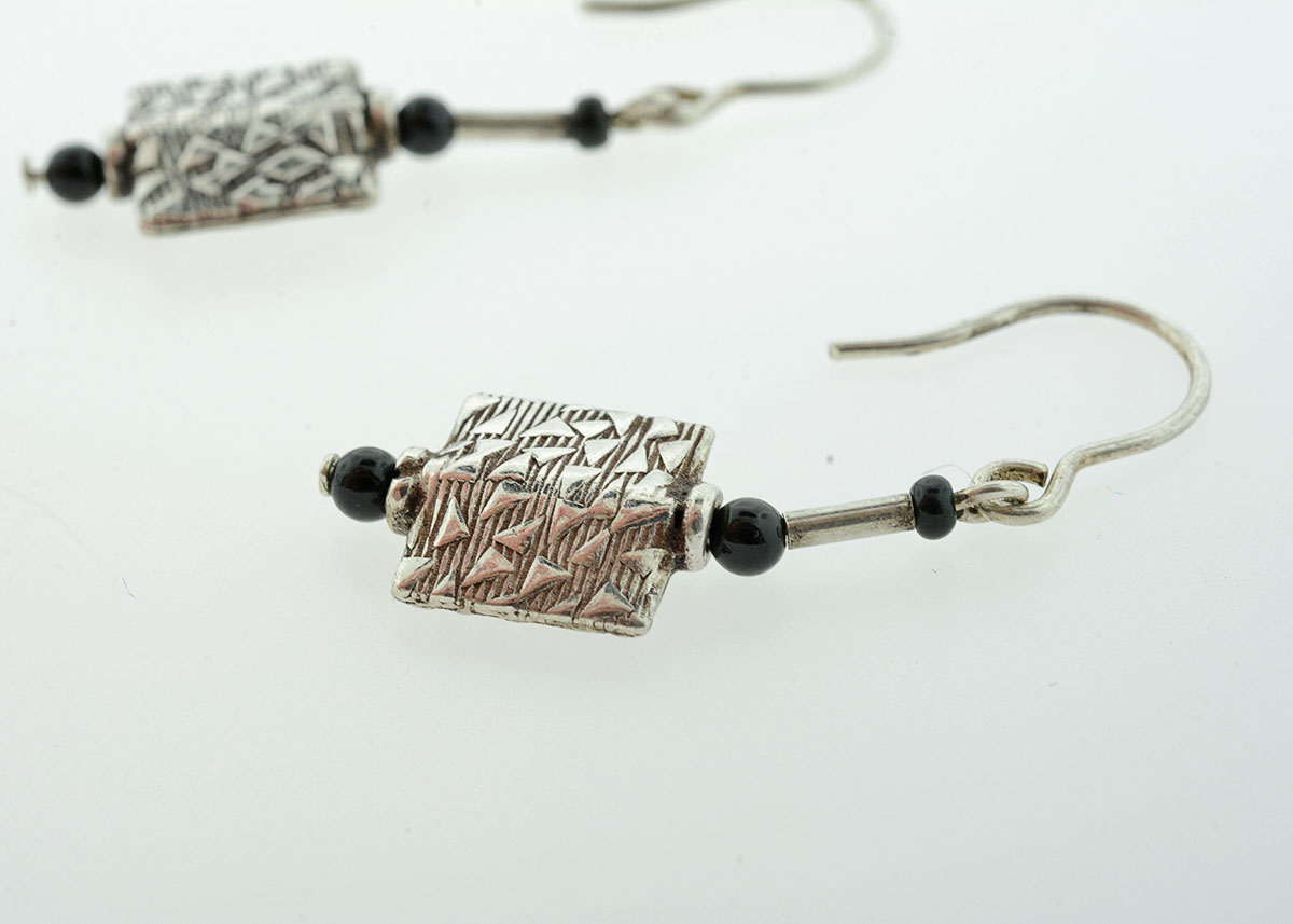 Black Onyx and Sterling Silver Demi Parure