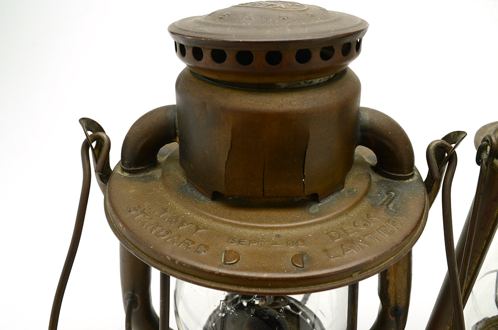 Two Antique Brass Lanterns