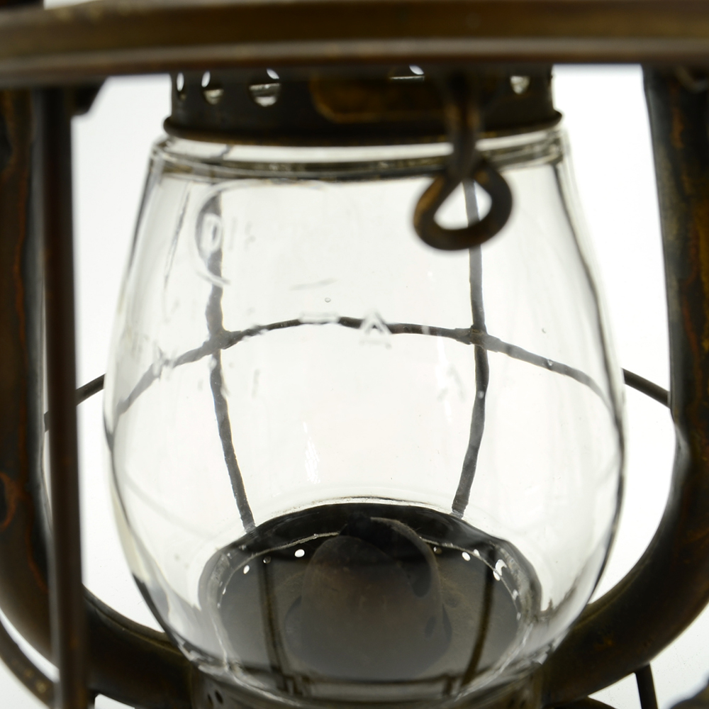 Two Antique Brass Lanterns