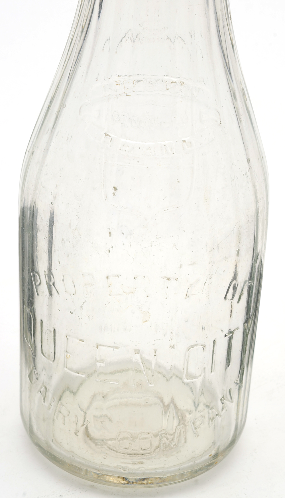 Three Vintage Milk Bottles