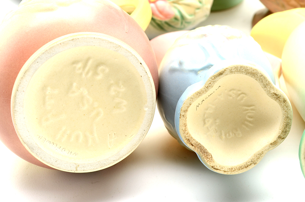 Collection of Nine Hull Pottery Pieces