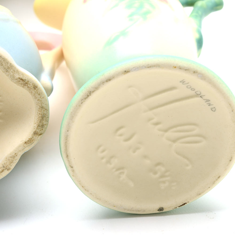 Collection of Nine Hull Pottery Pieces