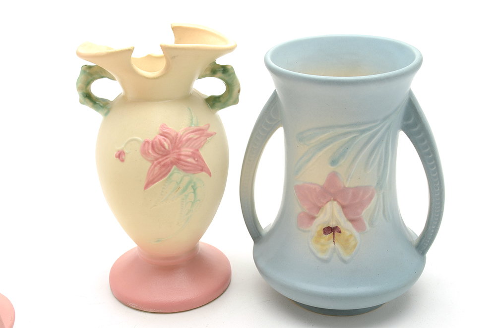 Collection of Nine Hull Pottery Pieces