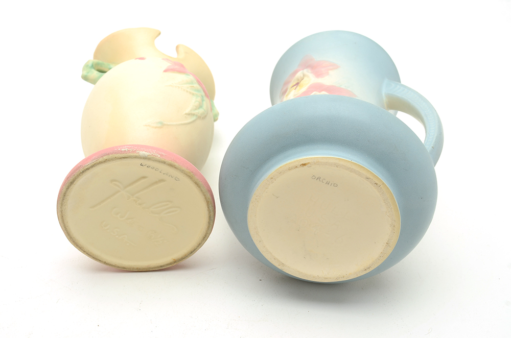 Collection of Nine Hull Pottery Pieces