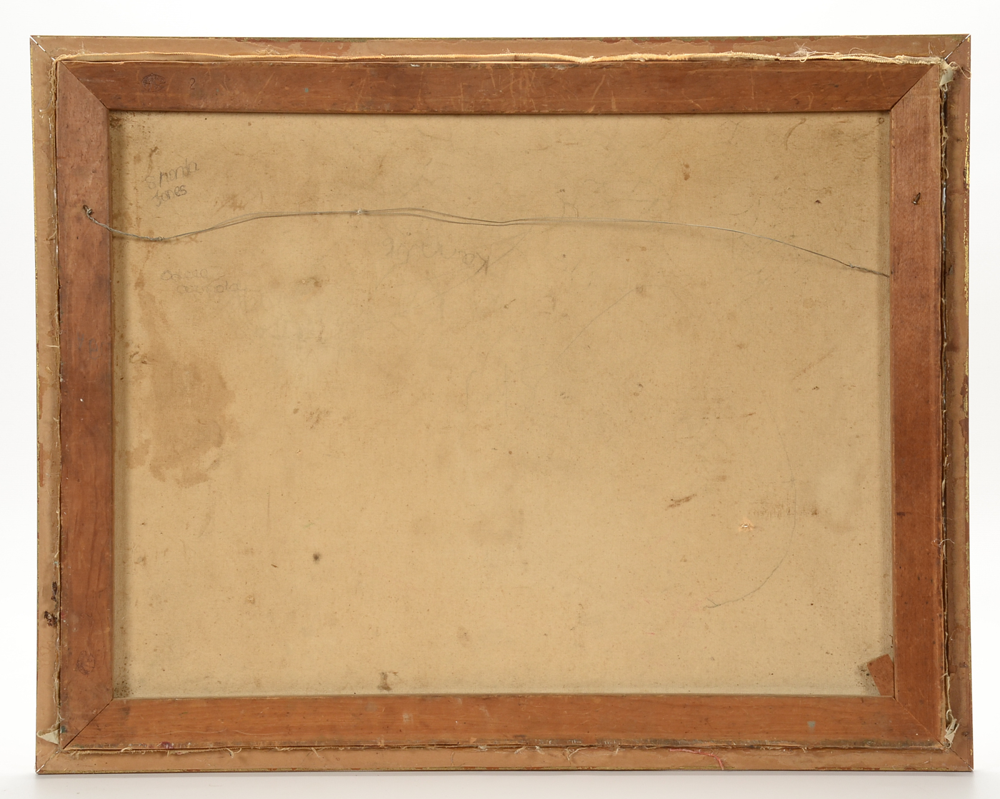 J. Murphy Vintage Original Naive Oil Townscape on Canvas