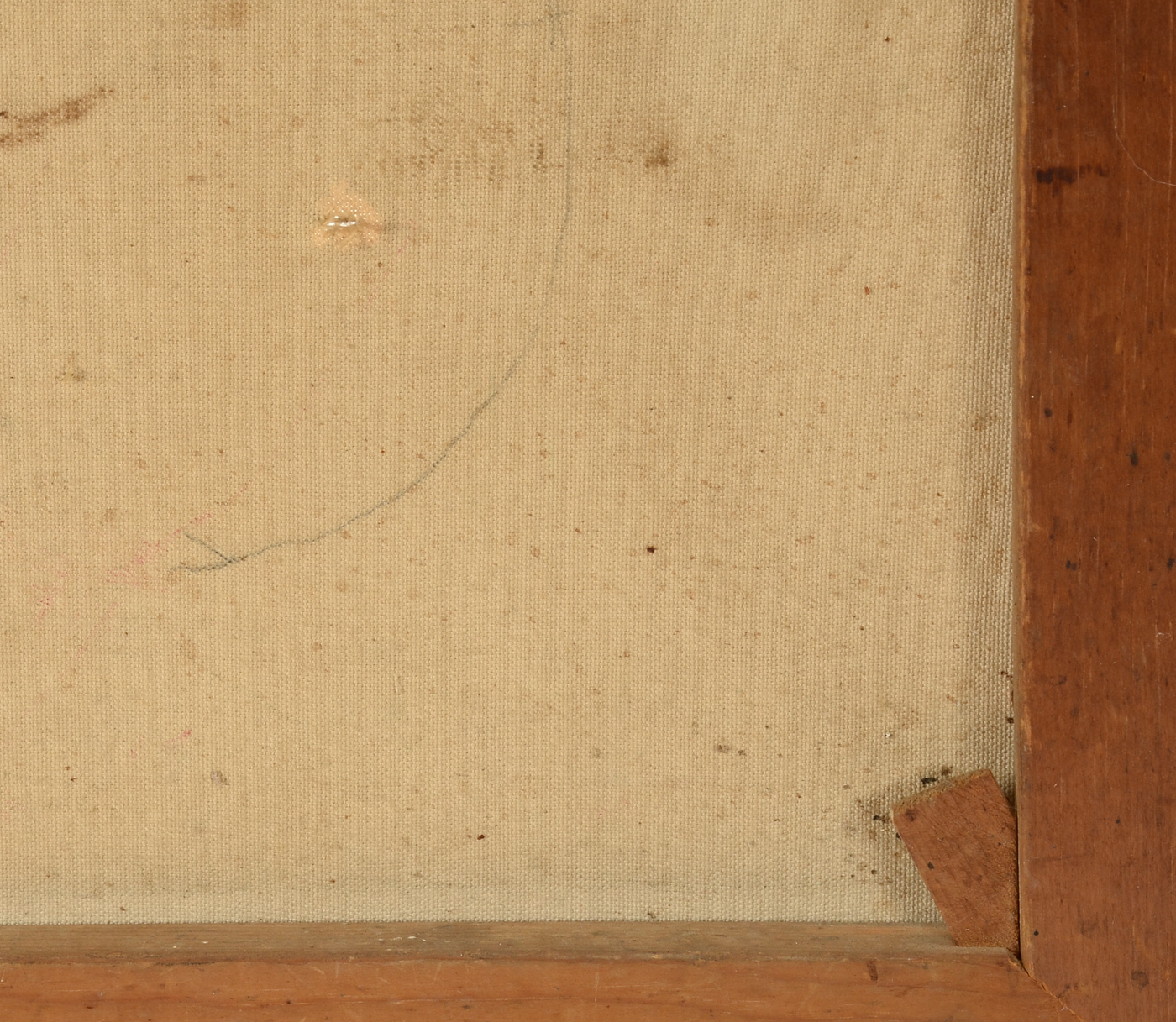 J. Murphy Vintage Original Naive Oil Townscape on Canvas