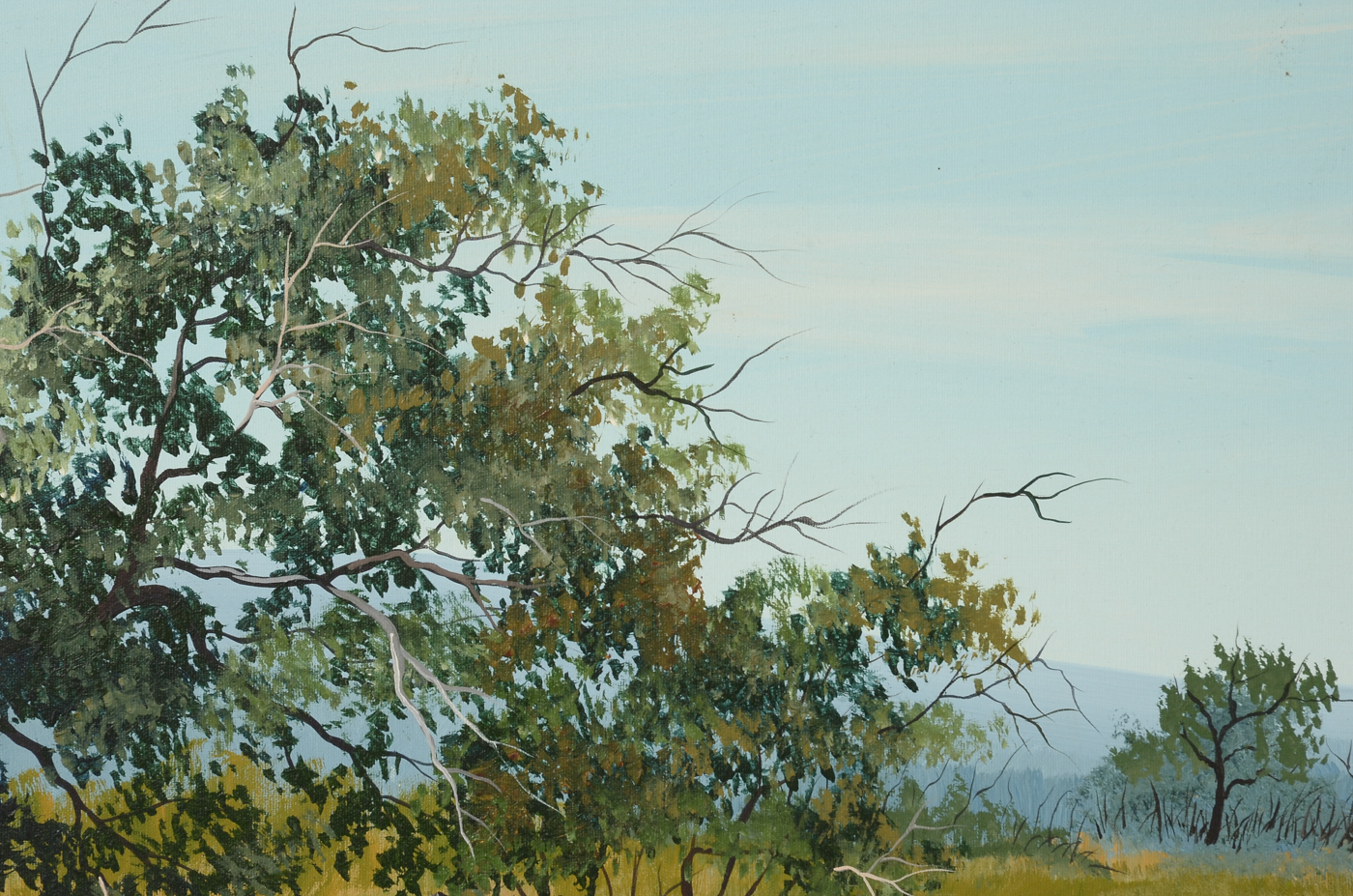 Richard Bills Original 1985 Acrylic on Canvas