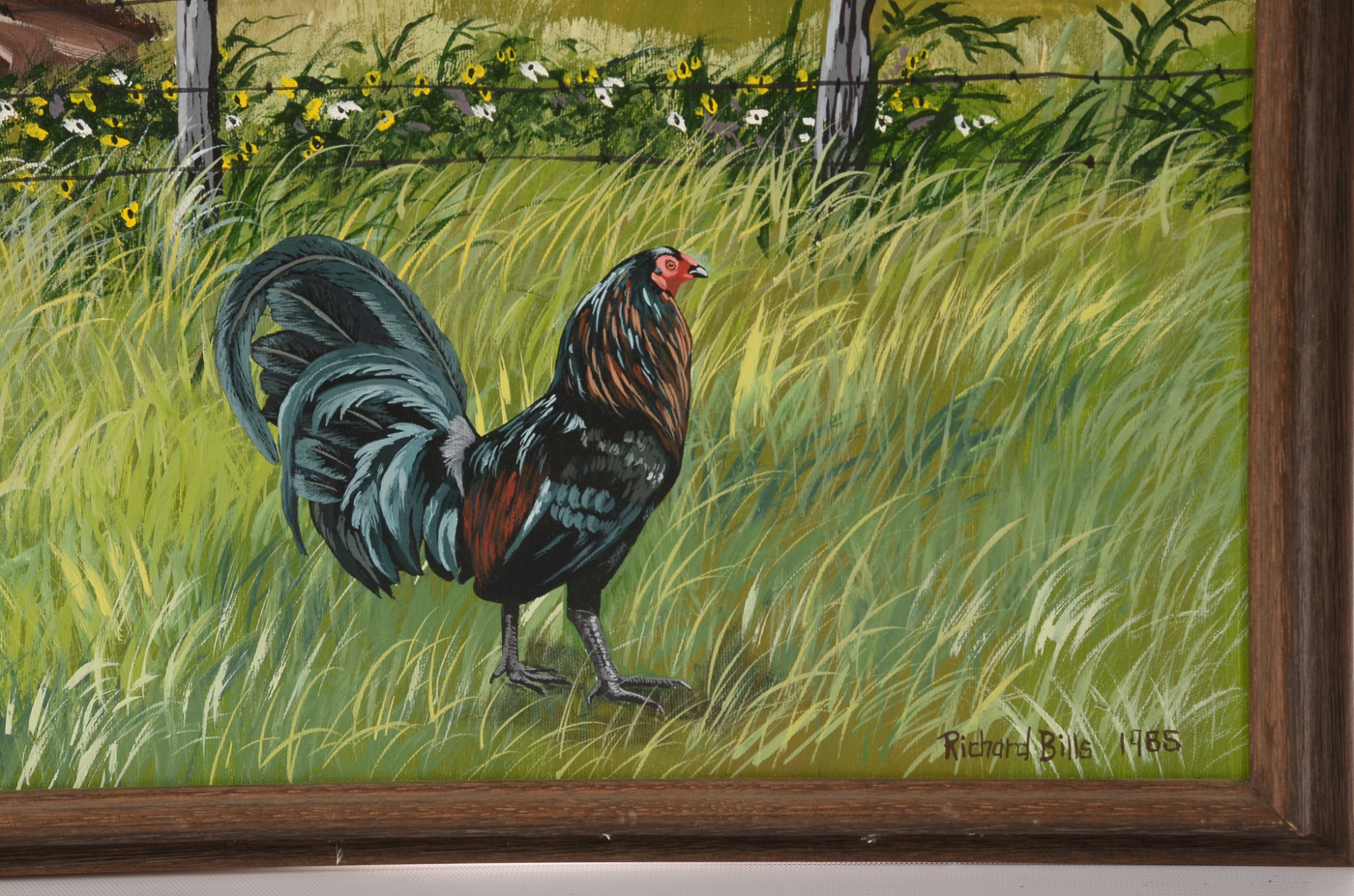 Richard Bills Original 1985 Acrylic on Canvas