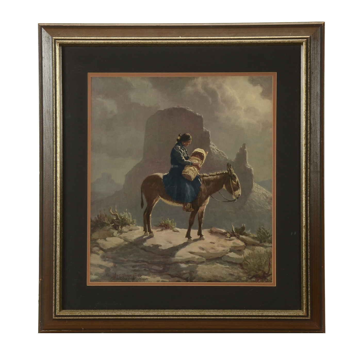 Olaf Wieghorst Signed Limited Edition Offset Lithograph "Navajo M