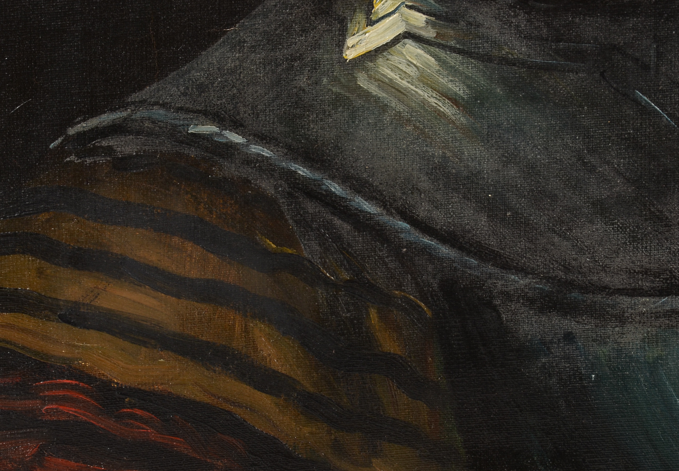 Oil Copy Painting on Canvas of Rembrandt's "Man in a Golden Helmet"