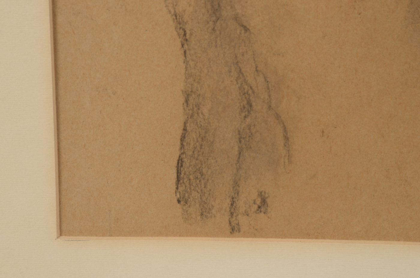 Jessie Phil Olmes Original Conté Crayon Drawing