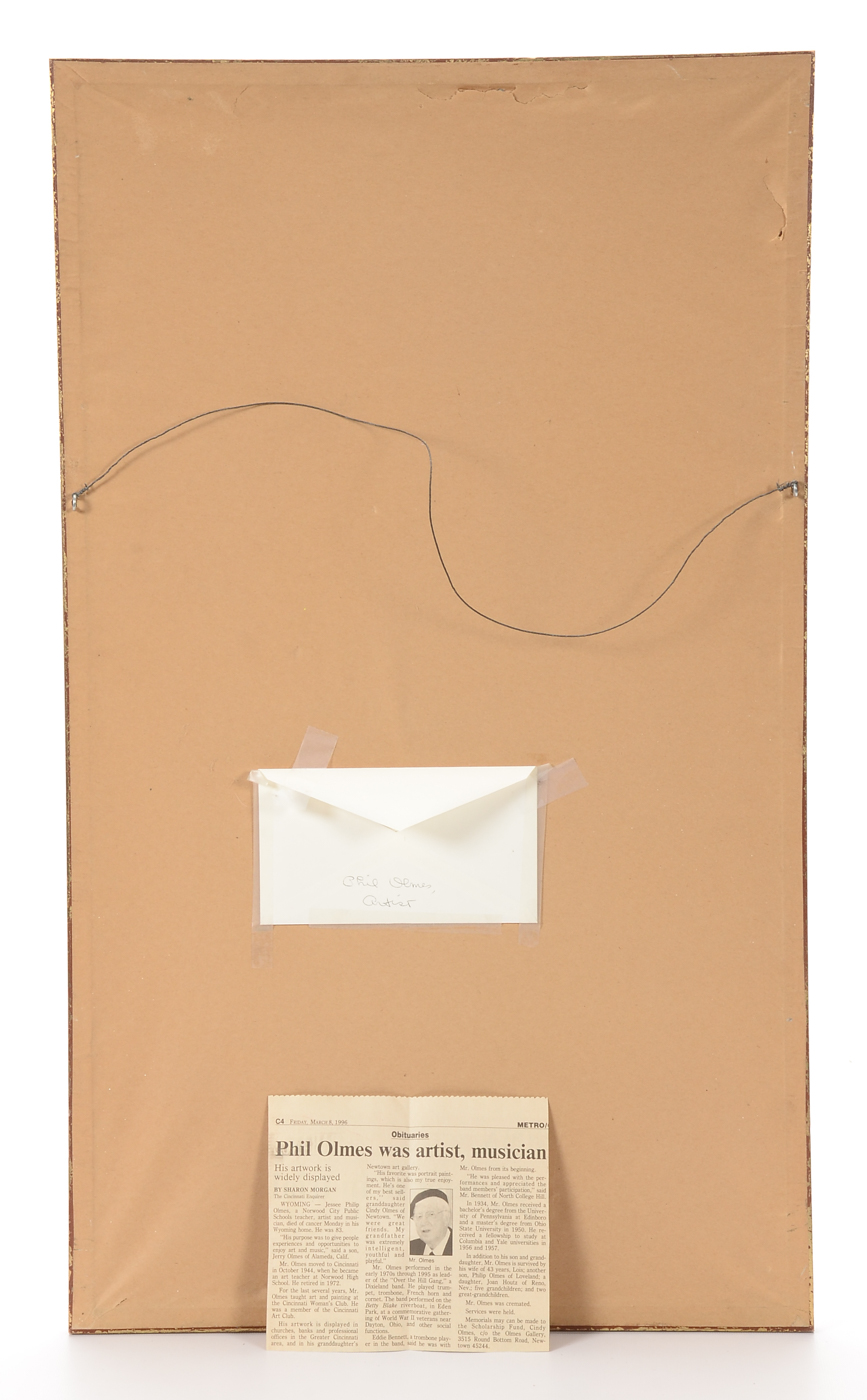 Jessie Phil Olmes Original Conté Crayon Drawing