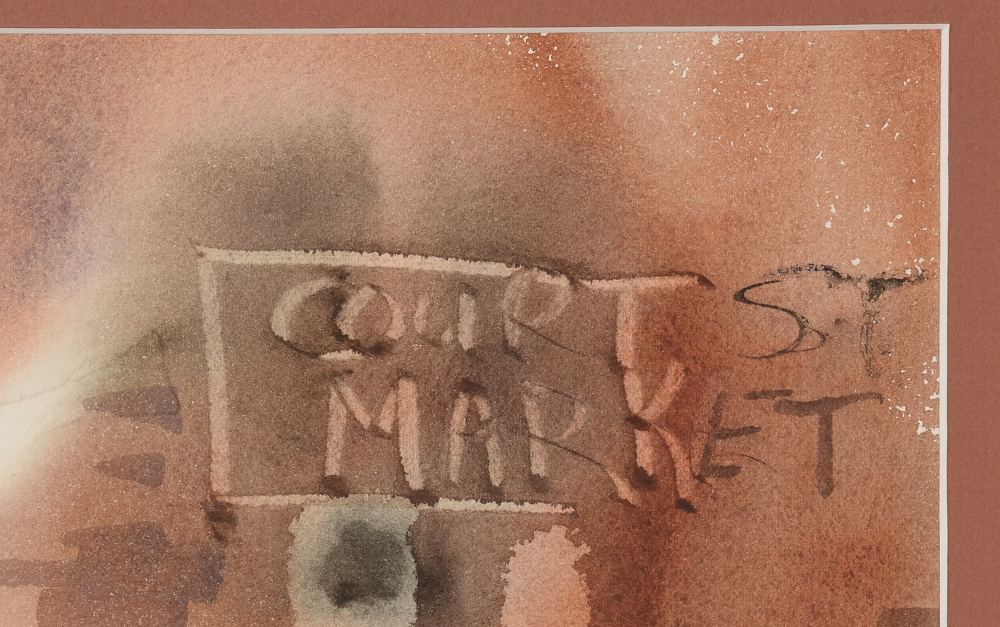 Janice Bechter Original Watercolor Painting of Court Street Market