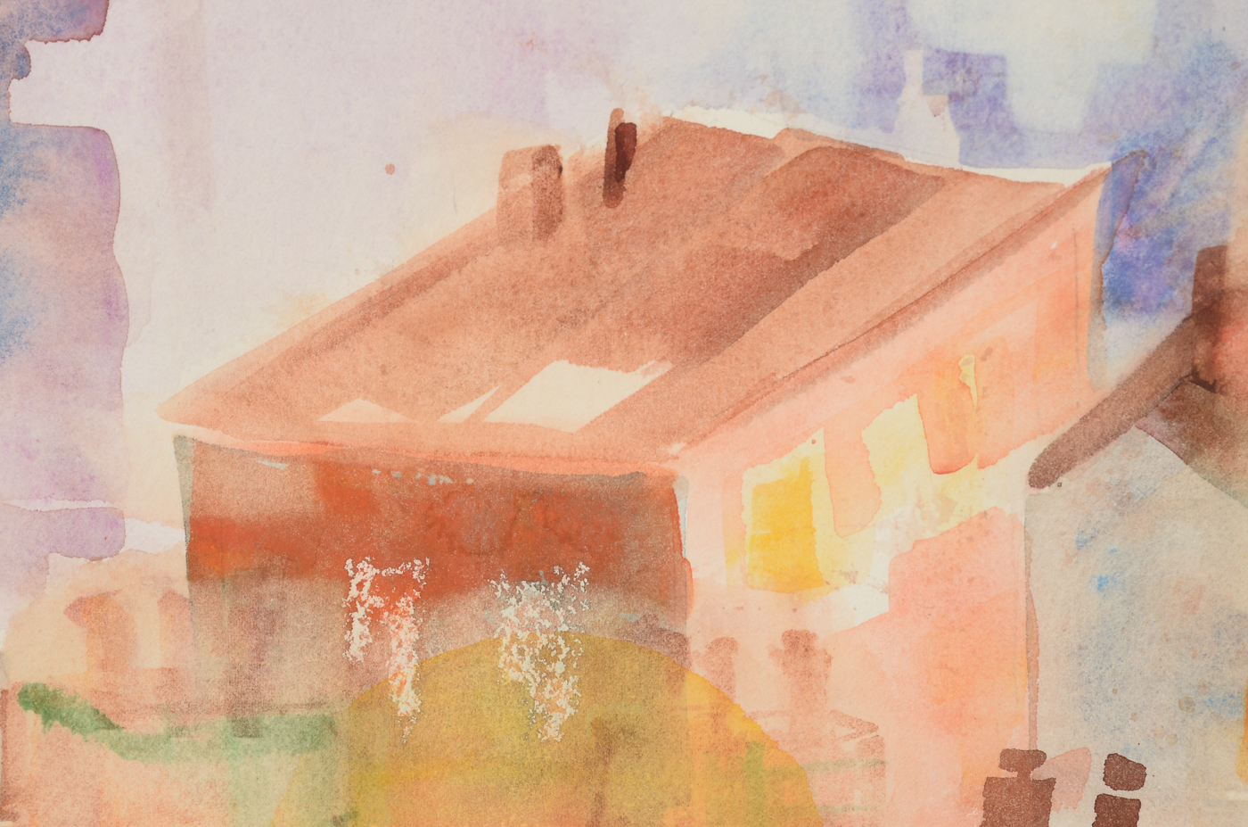 Janice Bechter Original Watercolor Painting of Findlay Market