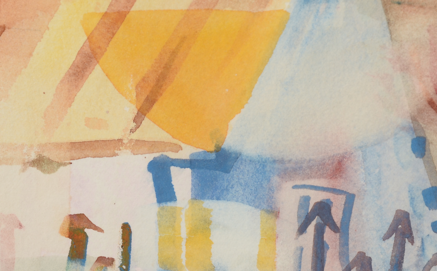 Janice Bechter Original Watercolor Painting of Findlay Market