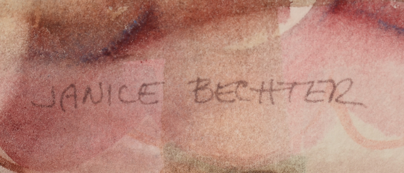 Janice Bechter Original Watercolor Painting of Findlay Market