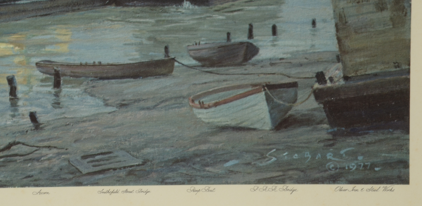 John Stobart Offset Lithograph "Pittsburgh, The Monongahela Water