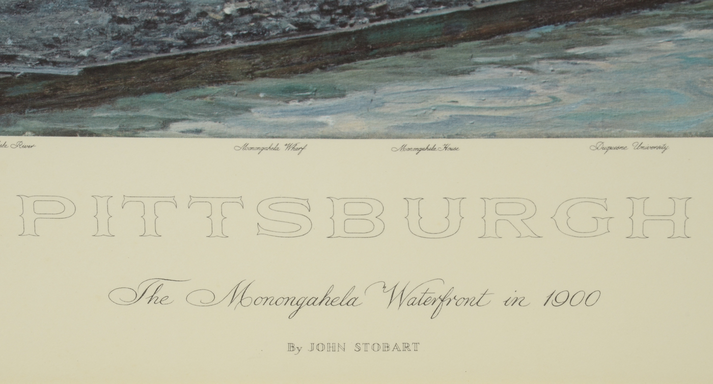 John Stobart Offset Lithograph "Pittsburgh, The Monongahela Water