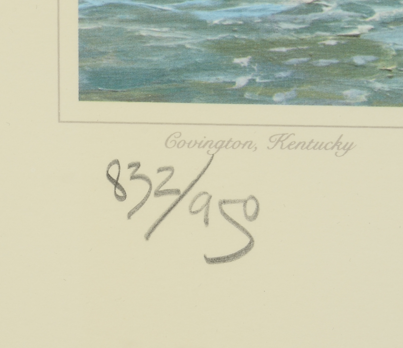 Michael Blaser Signed Limited Edition Offset Lithograph "The Public Landing, Cincinnati 1875"