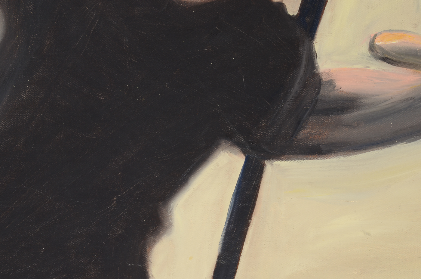 Anna Zabaglio Original Oil Painting on Canvas "Girl Falling"