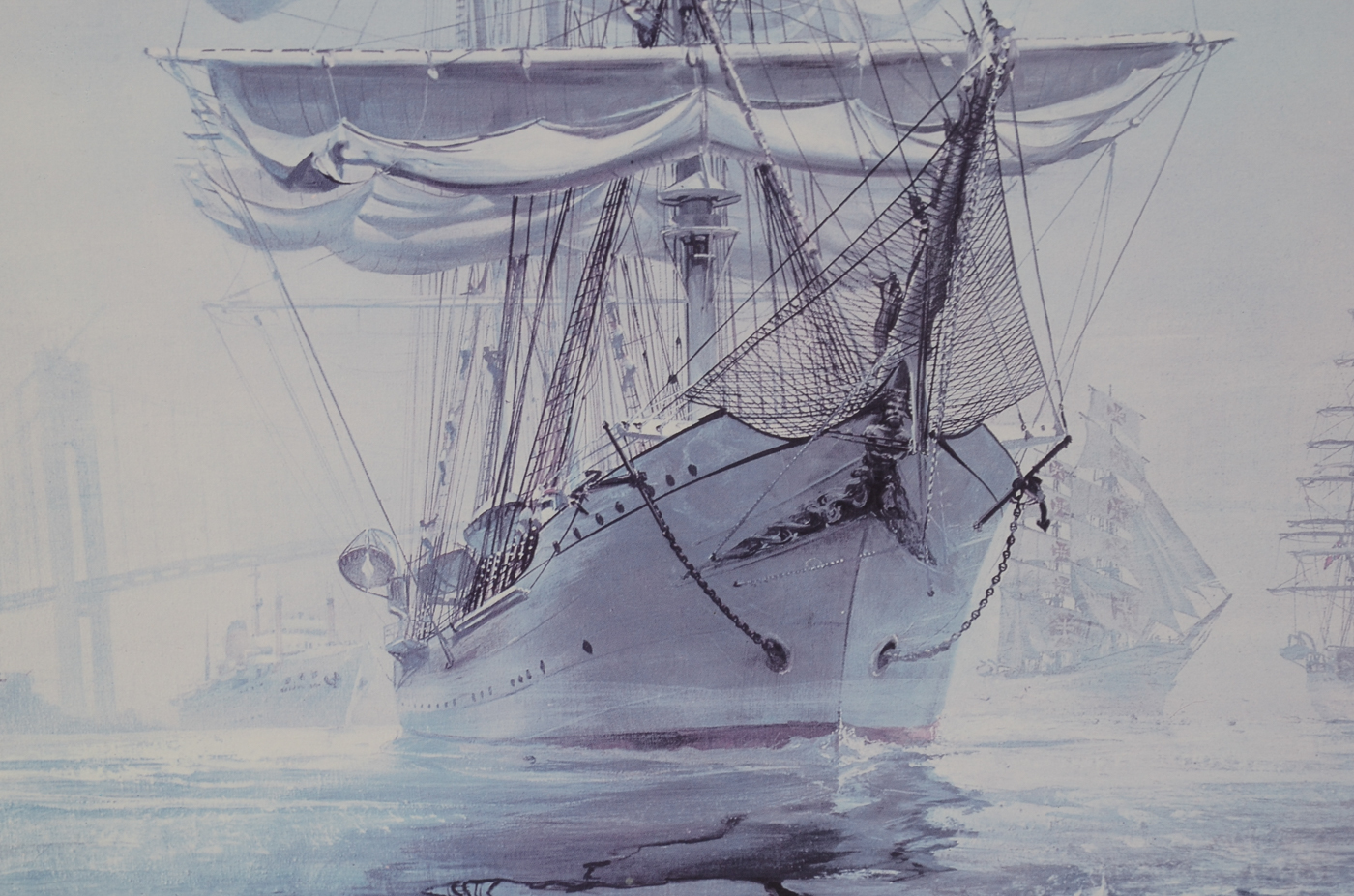 Kipp Soldwedel Signed Offset Lithograph "Newport 1976"