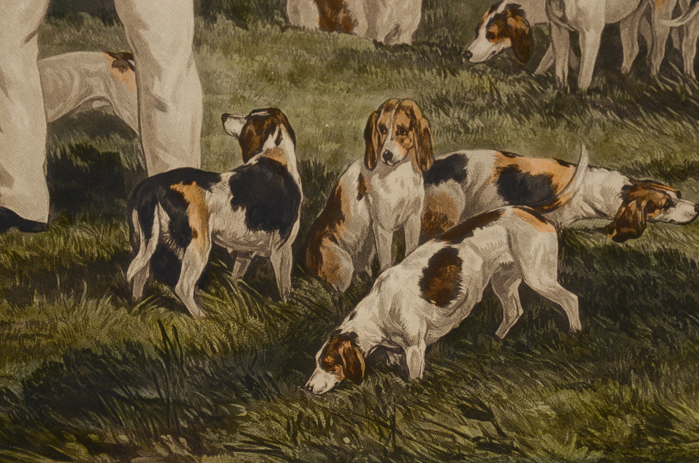 Hand-Colored Aquatint Etching after Henry Hall "The Merry Beaglers"