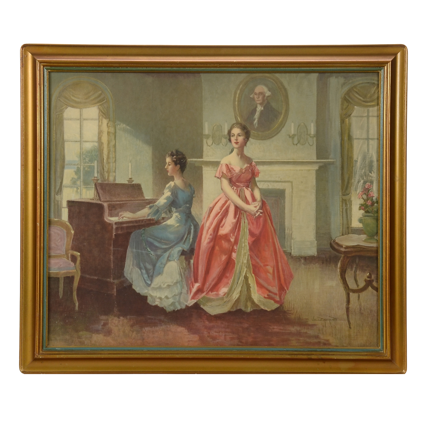 Offset Lithograph After Vincent Aderente