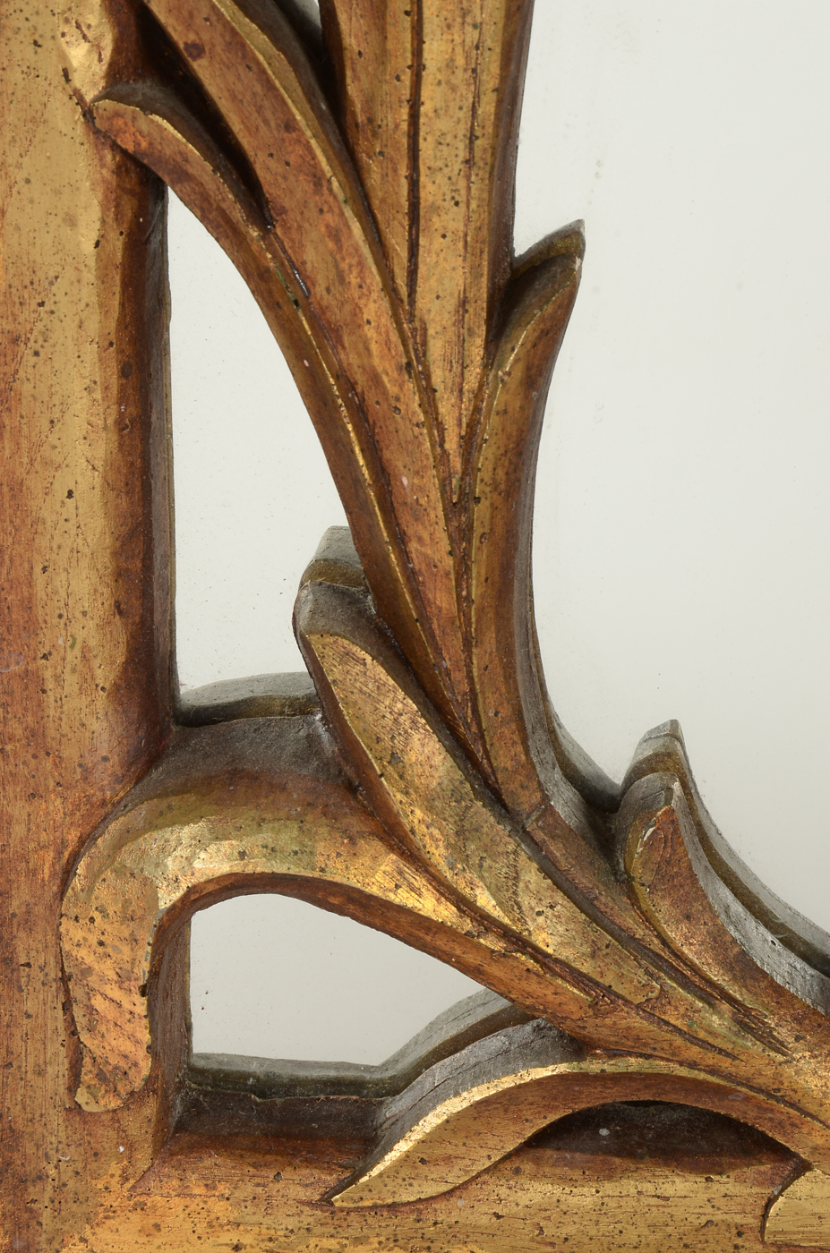 Large Wall Mirror in Ornate Carved Wooden Frame