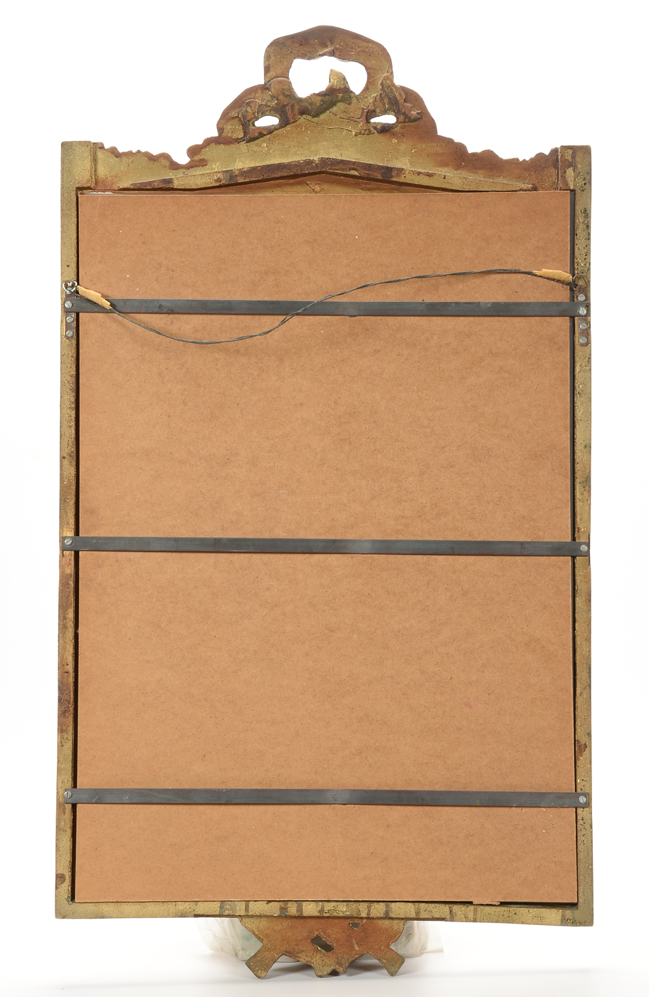 Large Wall Mirror in Ornate Carved Wooden Frame