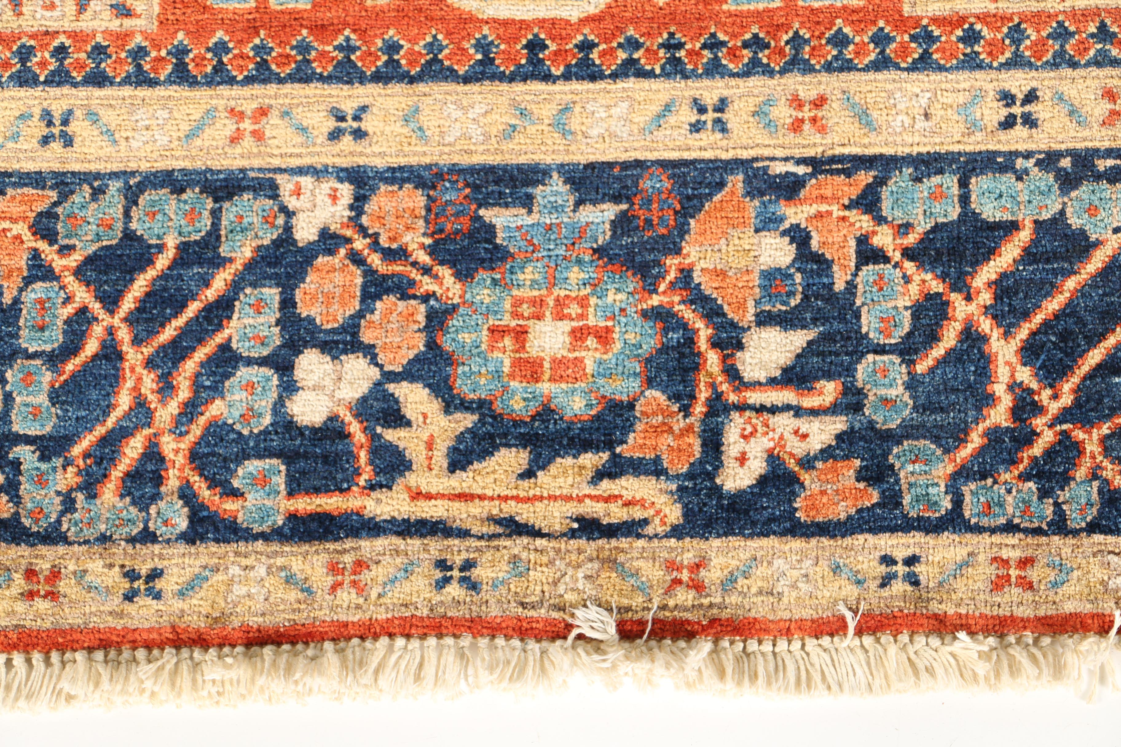 Hand-Knotted Pakistani Karaja Area Rug