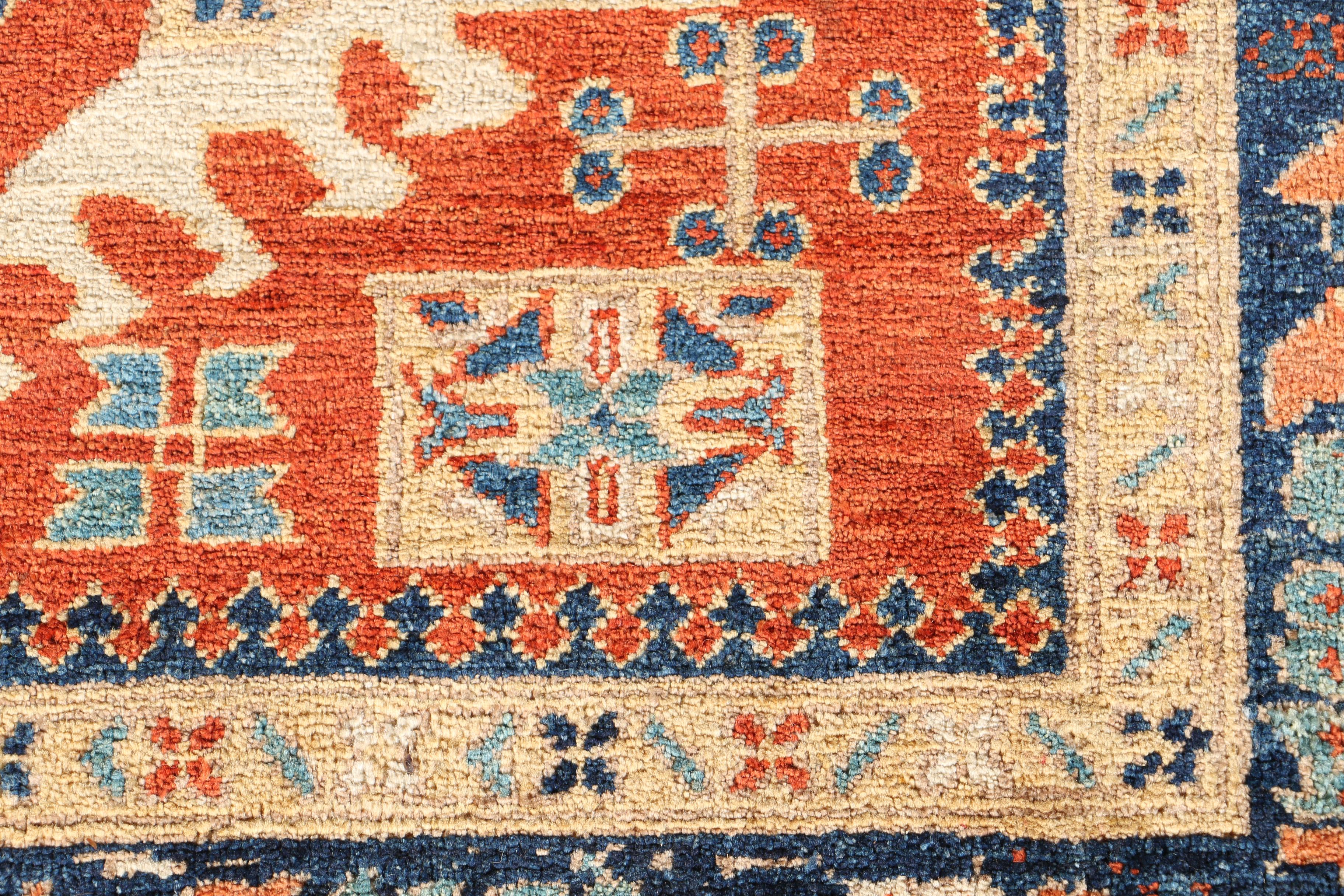 Hand-Knotted Pakistani Karaja Area Rug