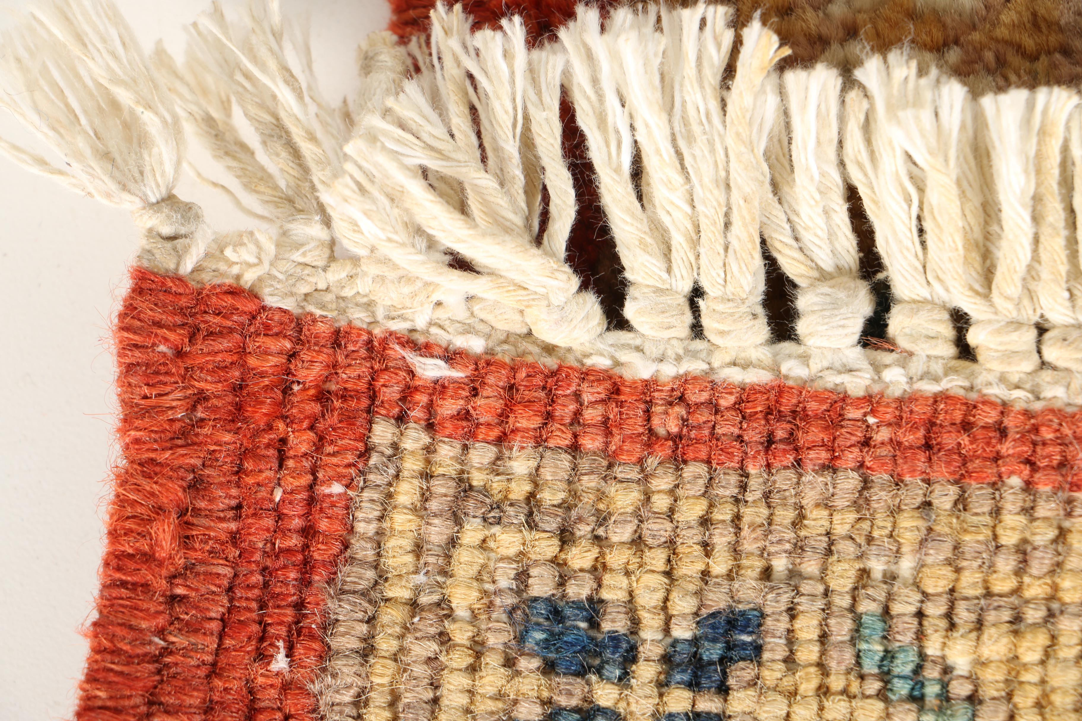 Hand-Knotted Pakistani Karaja Area Rug