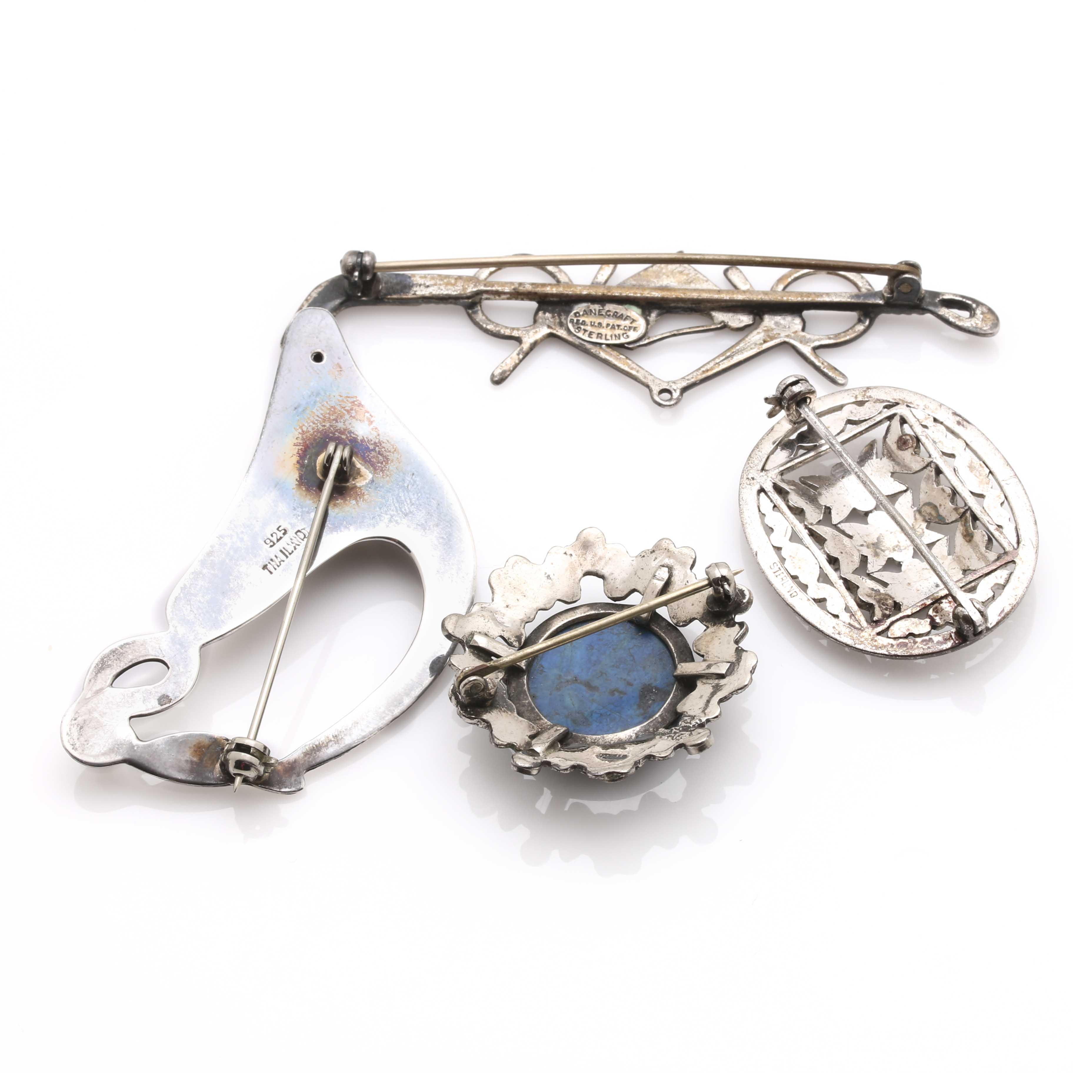 Sterling Silver Jewelry Pieces With Assorted Gemstones