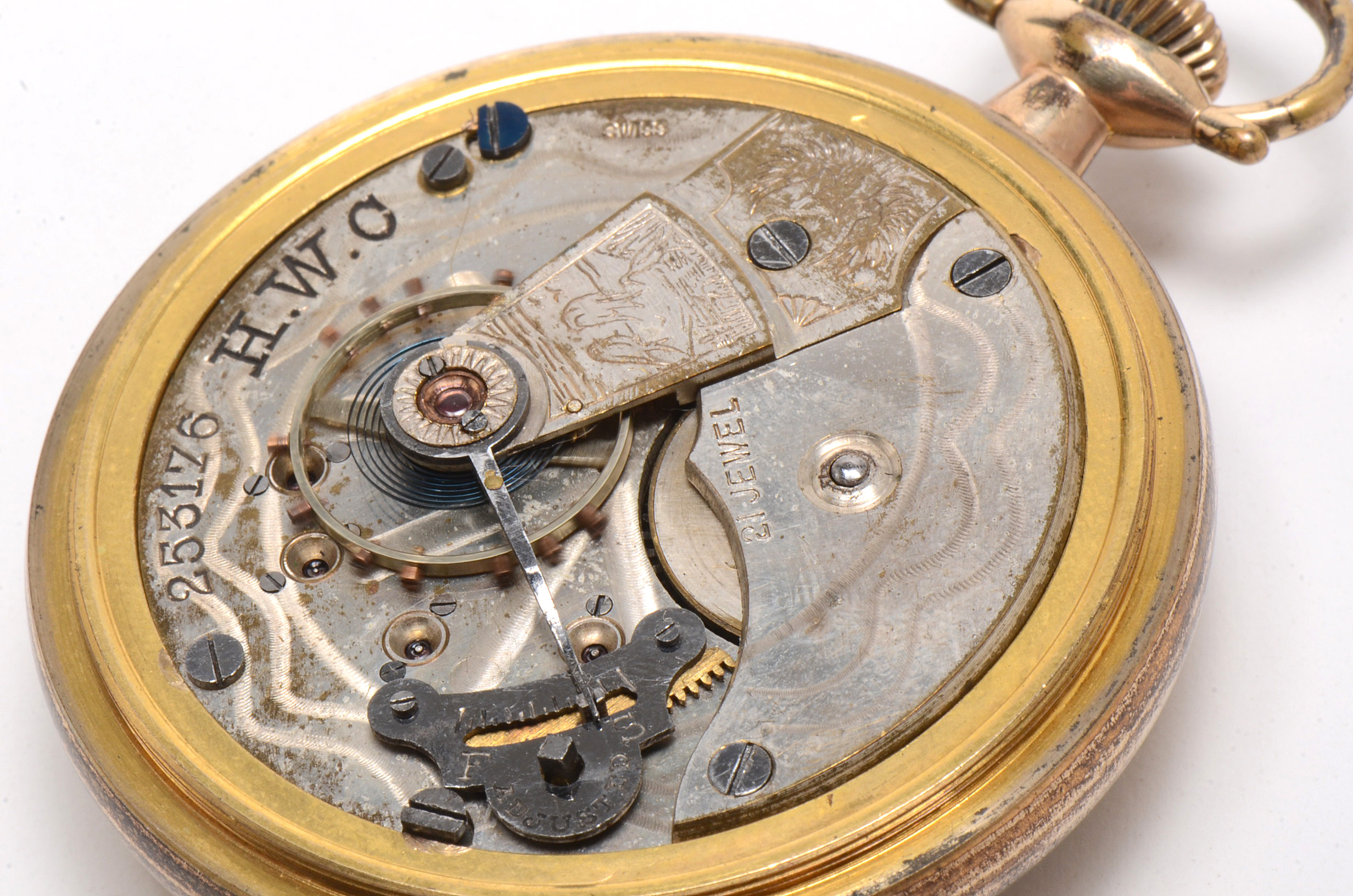 Vintage H.W.C. Gold Filled Pocket Watch