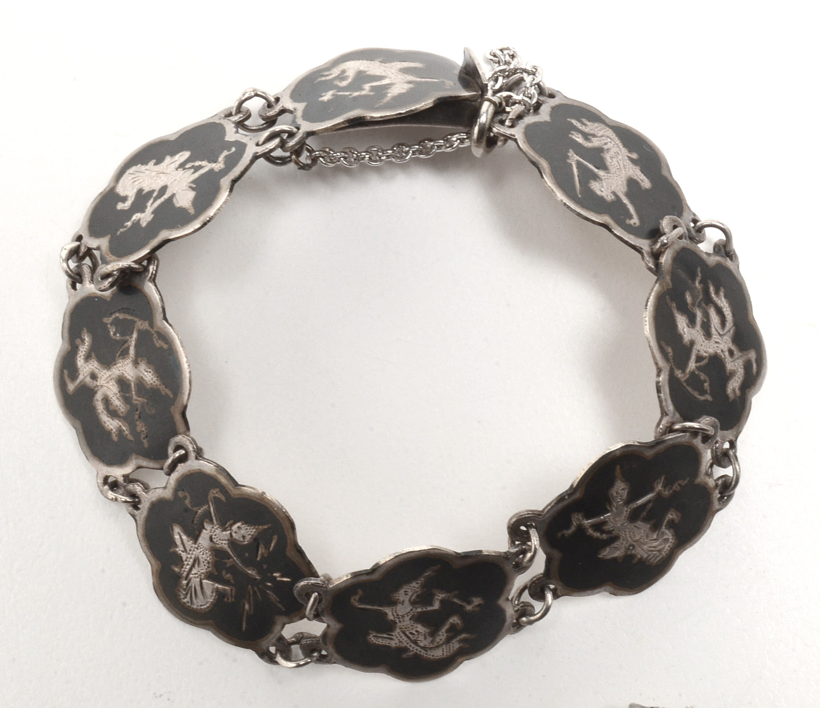 Siam Thai Sterling Silver Nielloware Jewelry Collection