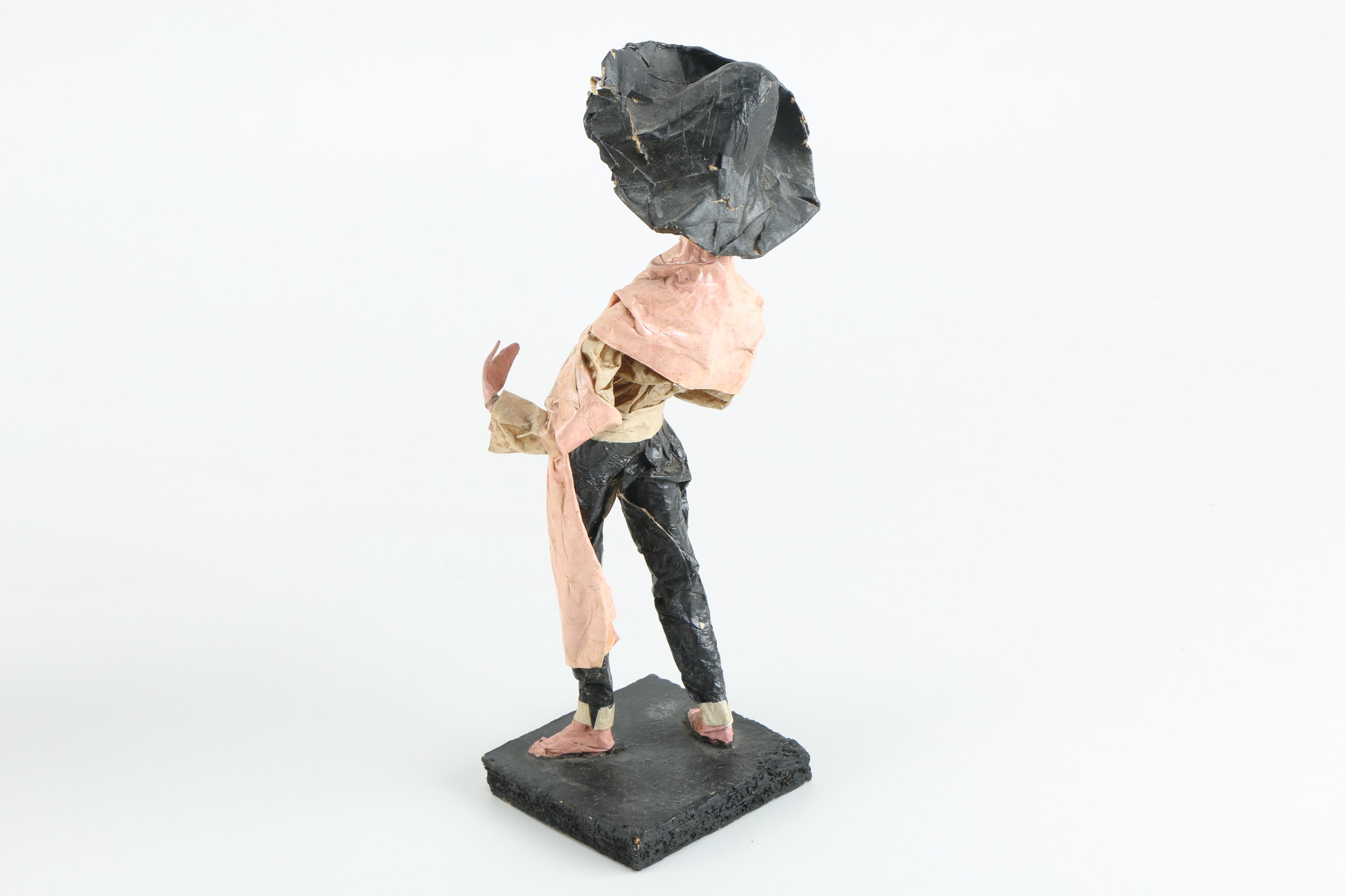 Vintage Folk Art Papier-Mâché Figurines