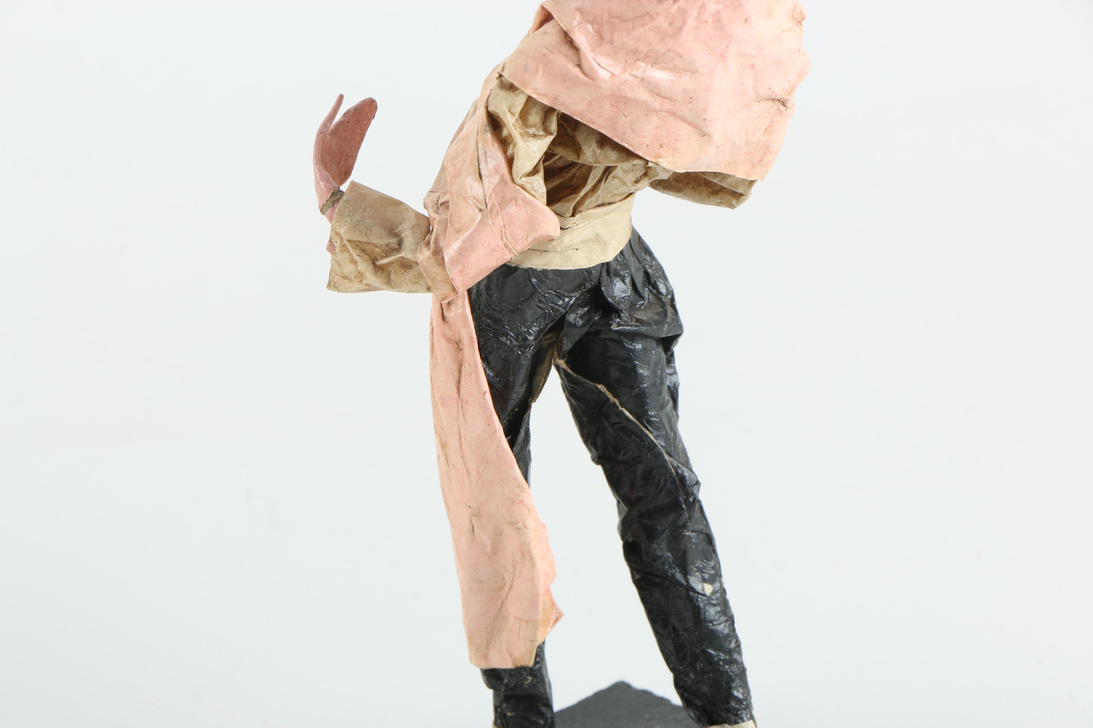 Vintage Folk Art Papier-Mâché Figurines