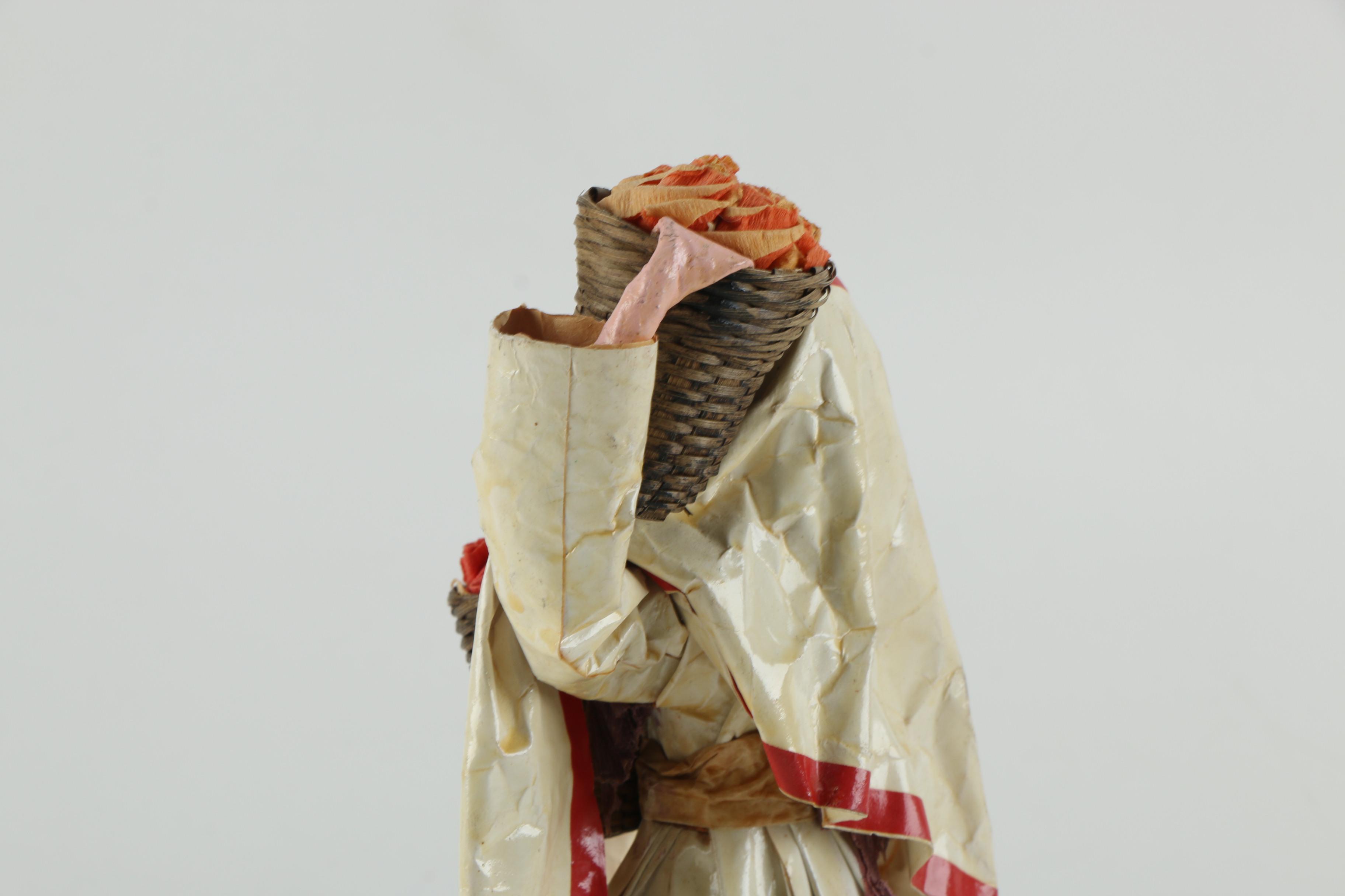 Vintage Folk Art Papier-Mâché Figurines