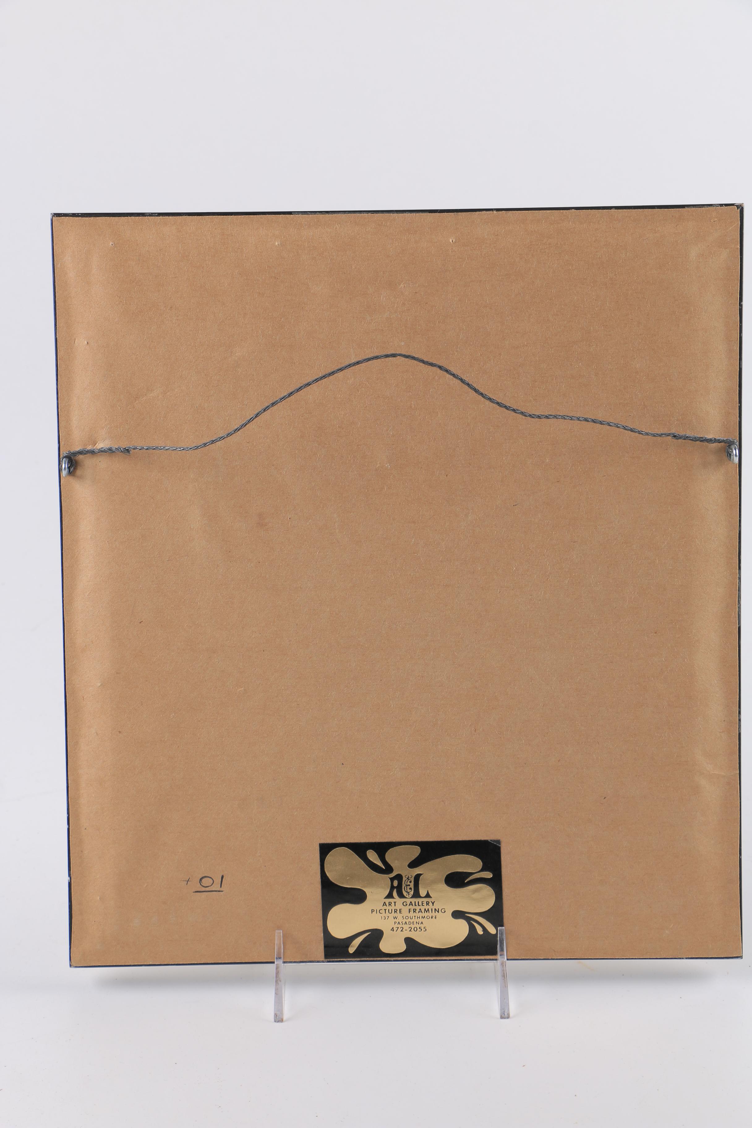 Judi Coffey Watercolor on Paper of an Abstract Still Life