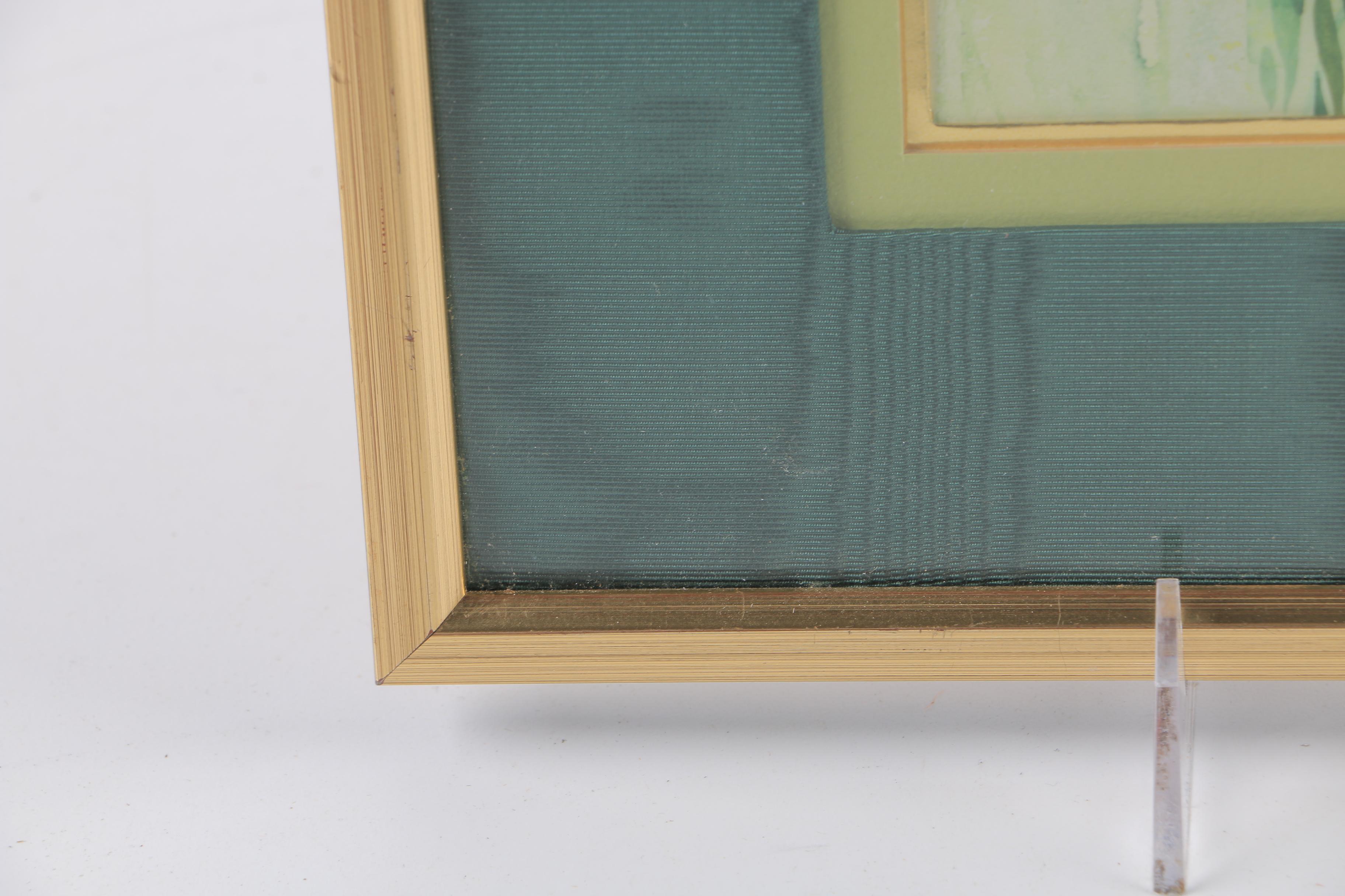 Judi Coffey Watercolor on Paper of an Abstract Still Life