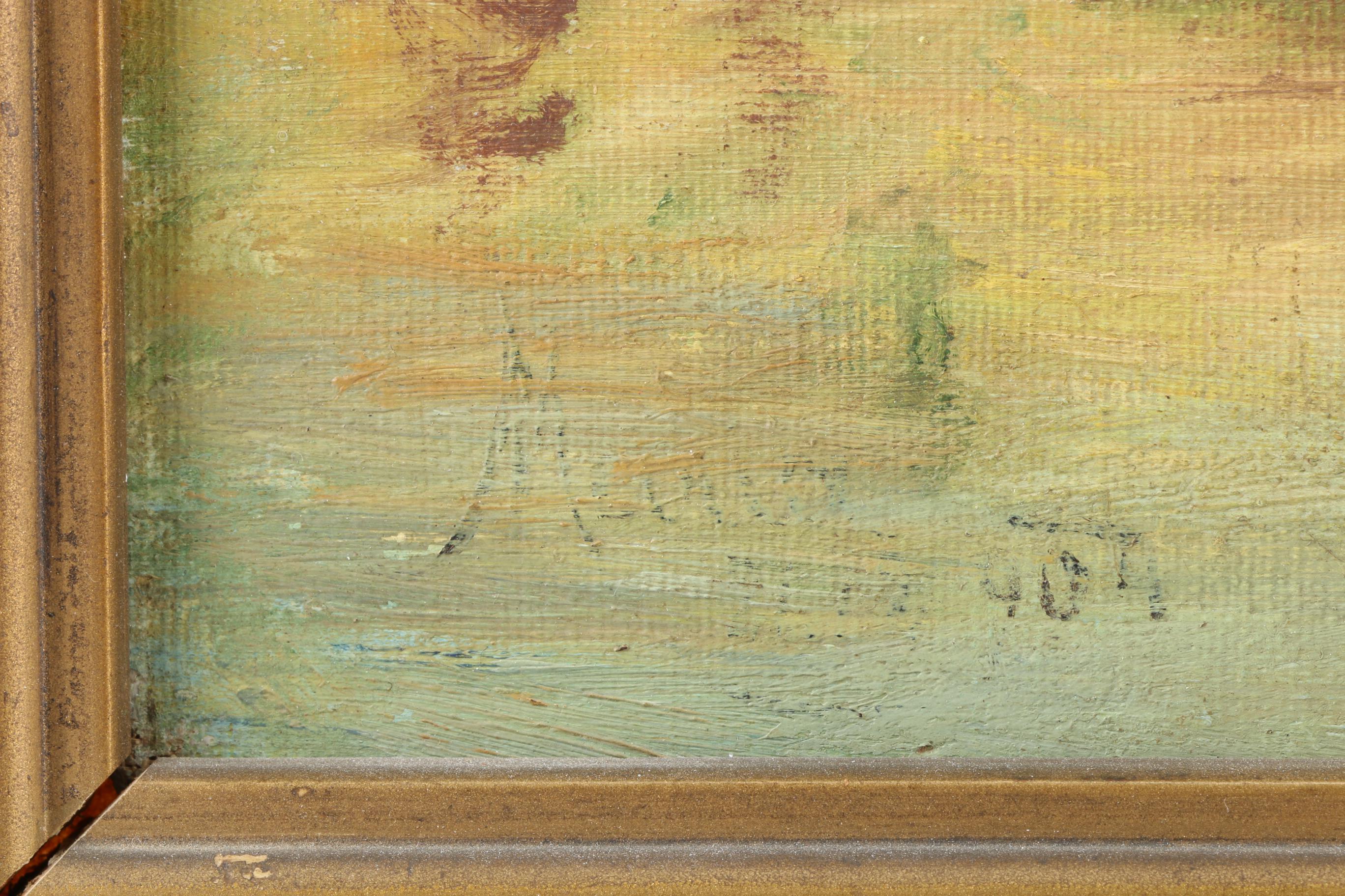 Original Oil Painting on Canvas of a Pastoral Landscape