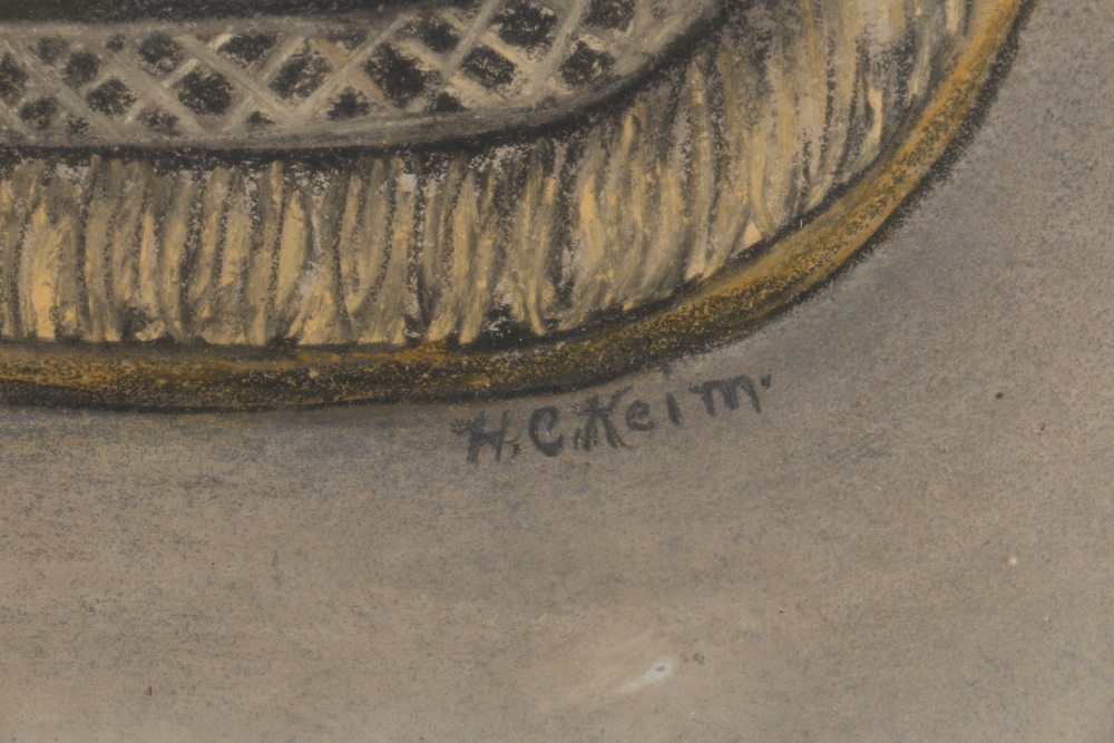 Hervey C. Keim Original Pastel on Paper Hunting Themed Drawings