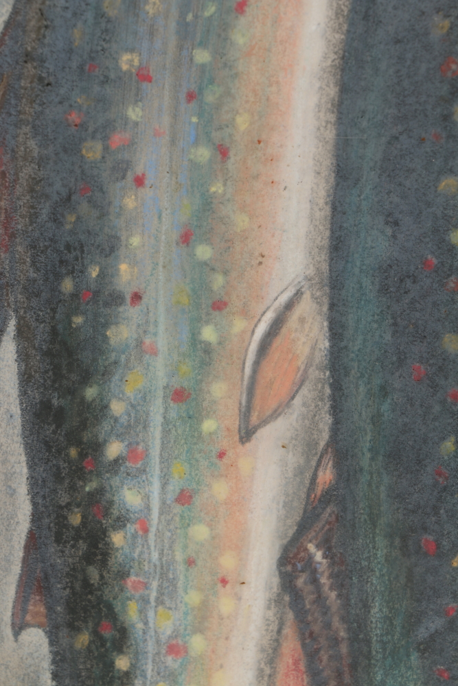 Hervey C. Keim Original Pastel on Paper Hunting Themed Drawings