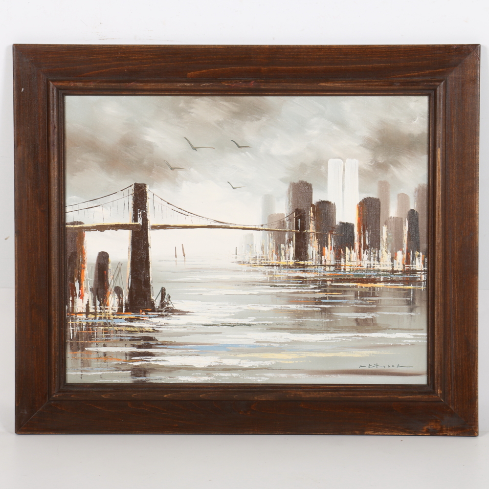 Oil Painting on Canvas of New York City