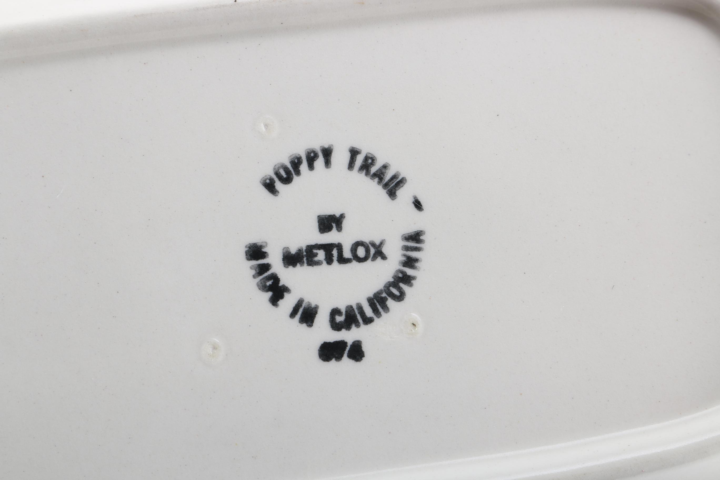 Metlox "Poppy Trail" Ceramic Dishware